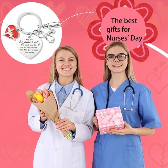 Nurse Gifts for Women Keychain Nurses Appreciation Nurse Day Week Gifts Accessor - Picture 5 of 7